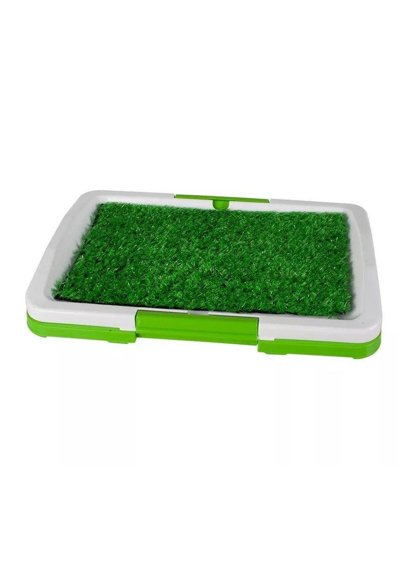 DubaiGallery Dog Grass Puppy Potty Patch Portable Pet Loo for Pet Indoor Training Washable - Image 1