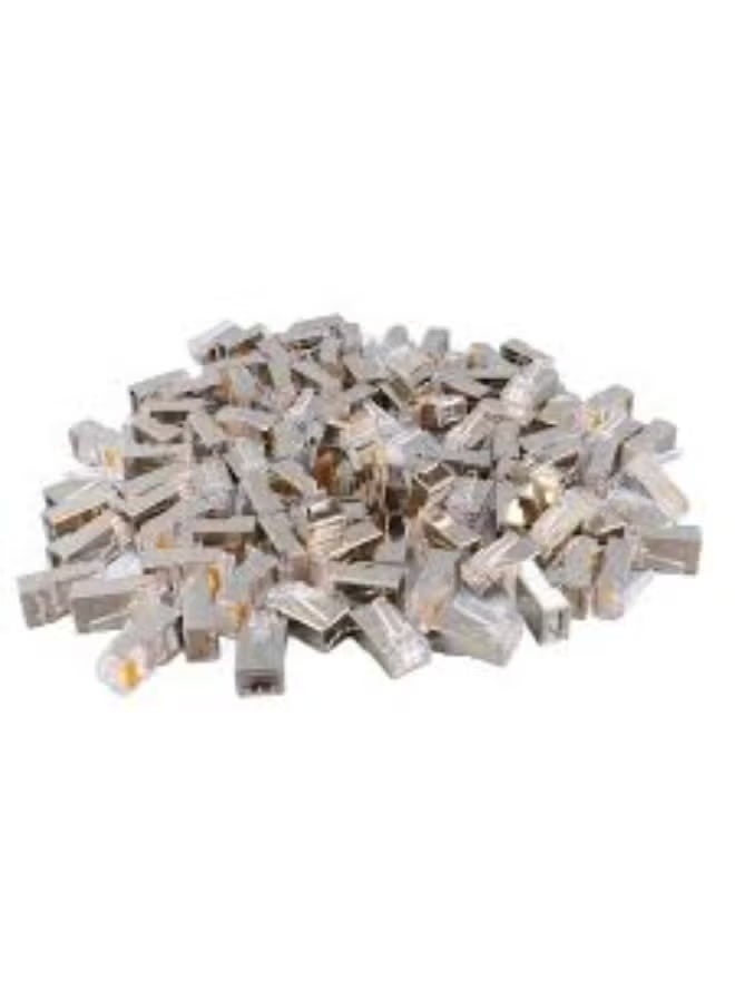 Reacon موصلات محمية عالية الجودة Cat6 RJ45 – 100 قطعة لشبكات المنزل والمكتب - Image 5