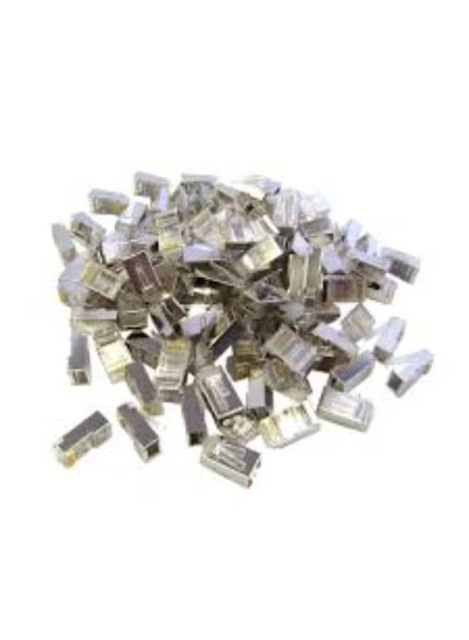 Reacon موصلات محمية عالية الجودة Cat6 RJ45 – 100 قطعة لشبكات المنزل والمكتب - Image 2