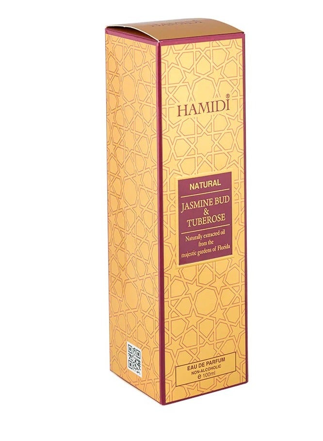HAMIDI Hamidi Natural Jasmine Bud & Tuberose 100ml, Alcohol Free, Water Perfume, Eau De Parfum, For Unisex - Image 2