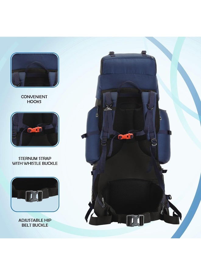 TRAWOC 80L Travel Backpack for Outdoor Sport Camp Hiking Trekking Bag Camping Rucksack - Image 5
