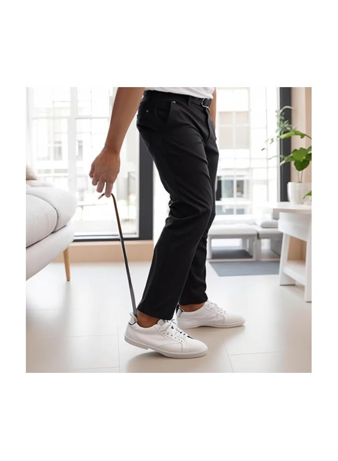 Extra Long Shoe Horn, 58cm Metal Shoehorn - Long Handled Shoe Helper Shoe Lifter Shoe Spoon Stick for Boots Men Women Seniors Kids - Image 3