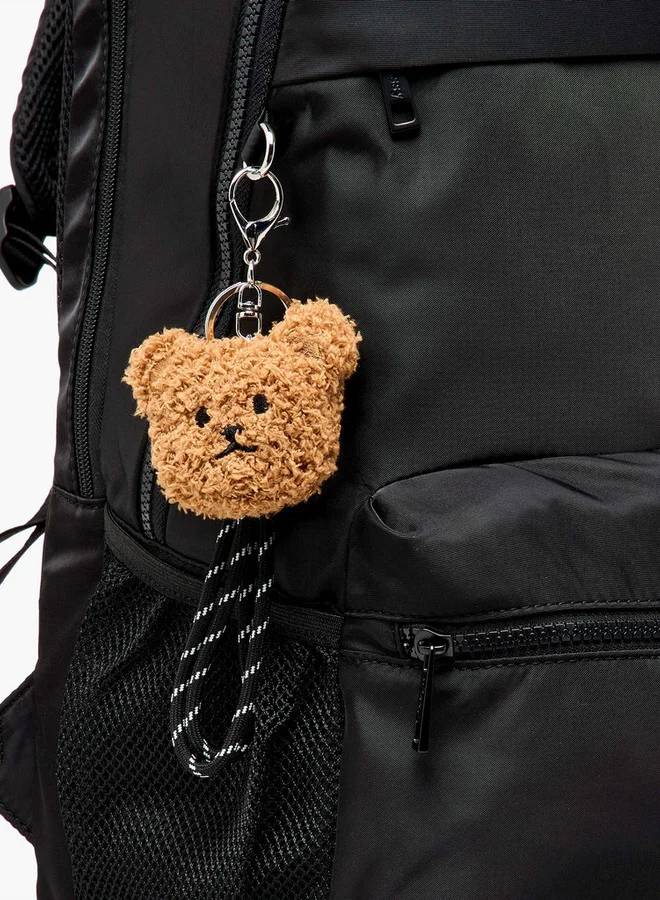 MISSY Solid Backpack with Adjustable Shoulder Straps and Pencil Pouch