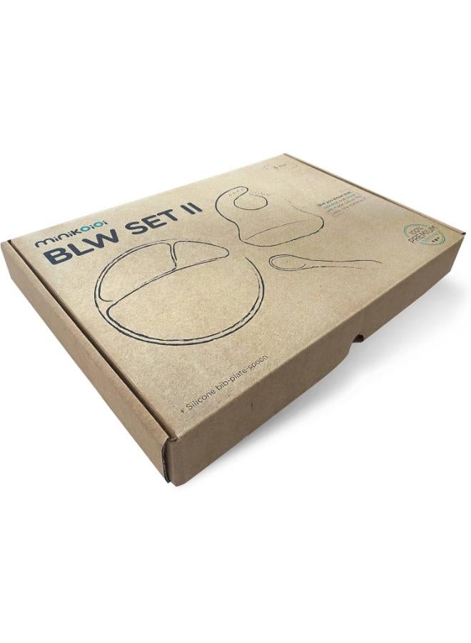 Minikoioi Set of 3 Pieces Silicone Dining Powder Grey - Image 4