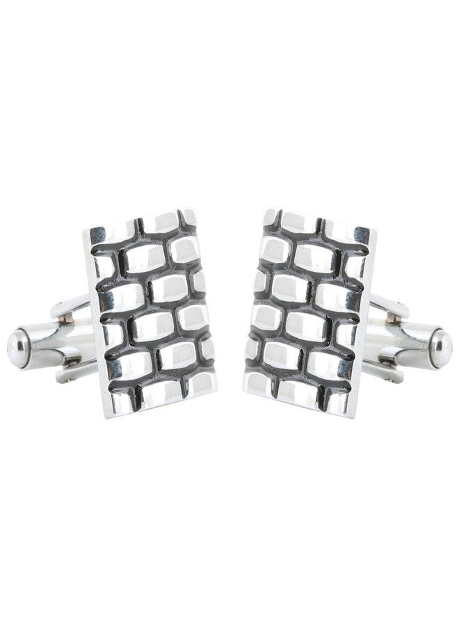 TRIPIN Cufflinks For Men Silver For French Cuff Shirts Links Suit Blazer Party In A Gift Box Tsapzsil466 - Image 2