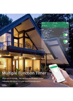 LUMIVE Lumive 20A Smart WiFi Wall Switch for Water Heaters With APP Control Touch Control Works with Siri Google Home and Amazon Alexa  - Image 2