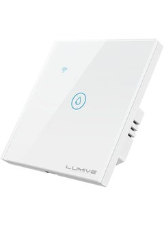 LUMIVE Lumive 20A Smart WiFi Wall Switch for Water Heaters With APP Control Touch Control Works with Siri Google Home and Amazon Alexa  - Image 1