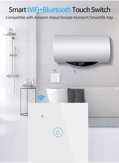 LUMIVE Lumive 20A Smart WiFi Wall Switch for Water Heaters With APP Control Touch Control Works with Siri Google Home and Amazon Alexa  - Image 5