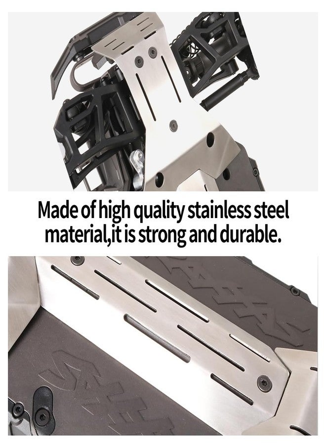 XinGeeek Stainless Steel Chassis Armor Set Front & Rear Skid Plate Guard for Traxxas Mini Maxx RC Upgrade Parts - Image 3