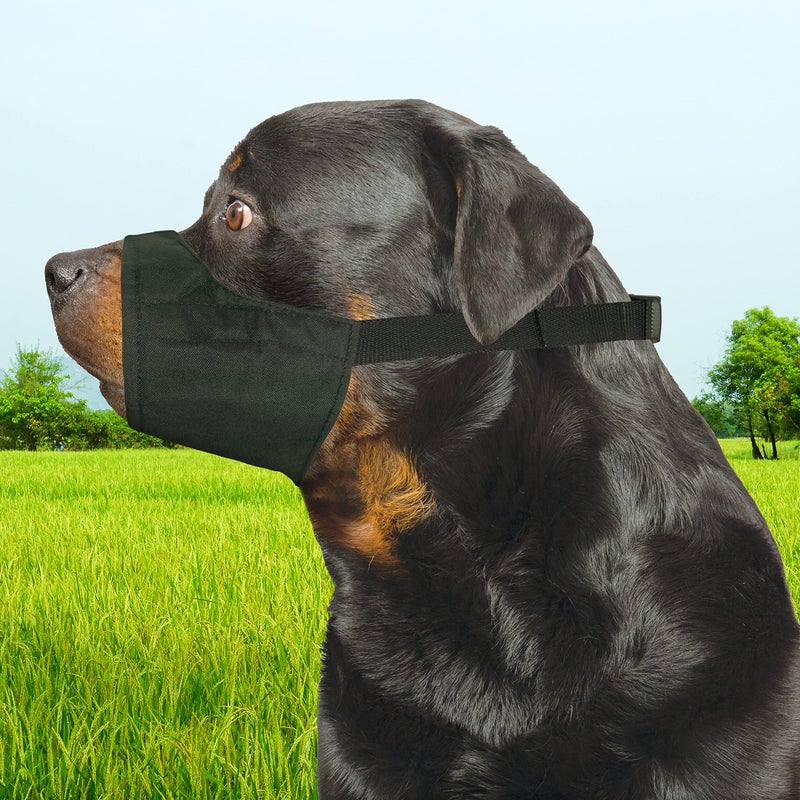 Four Paws Walk-About Quick-Fit Adjustable Dog Muzzle for Large Dogs, Washable & Breathable, Black, 1 Count - Image 5