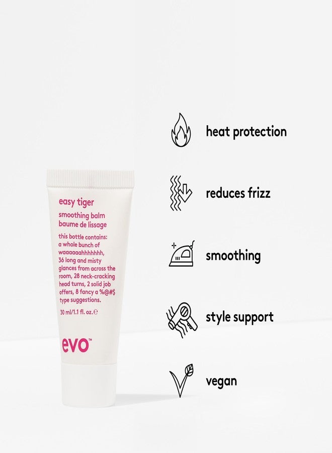 EVO Easy Tiger Smoothing Cream for Thick & Coarse Hair - Heat Protection, Frizz Control & Style - 1 fl oz, Travel Size - Image 2