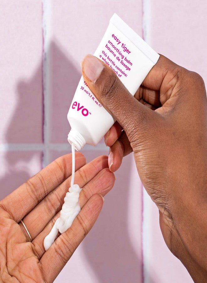 EVO Easy Tiger Smoothing Cream for Thick & Coarse Hair - Heat Protection, Frizz Control & Style - 1 fl oz, Travel Size - Image 4