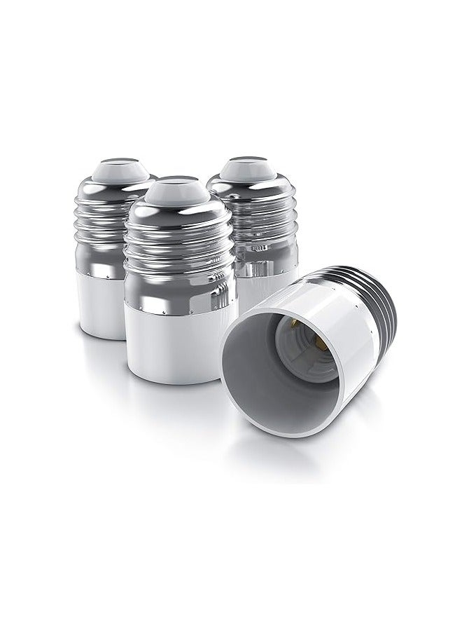 4 × مقبس مصباح E27 إلى محول مقبس E14 - محول - حامل مصباح - محول مقبس المصباح لمصابيح الهالوجين LED الموفرة للطاقة - Image 1