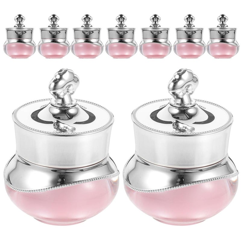 9pcs 5g Refillable Acrylic Cosmetic Jars with Lids for Moisturizer and Eye Cream Travel Storage - Image 2