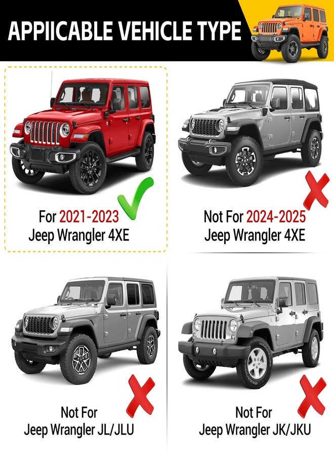 JTYZSM حامل هاتف مغناطيسي JTYZSM لسيارة جيب رانجلر JL 4XE موديل 2021-2023 فقط، طقم حامل هاتف متعدد الاستخدامات للسيارة، طقم حامل هاتف مغناطيسي قوي للوحة القيادة (لا يناسب سيارات الدفع الرباعي/جلادياتور). - Image 2