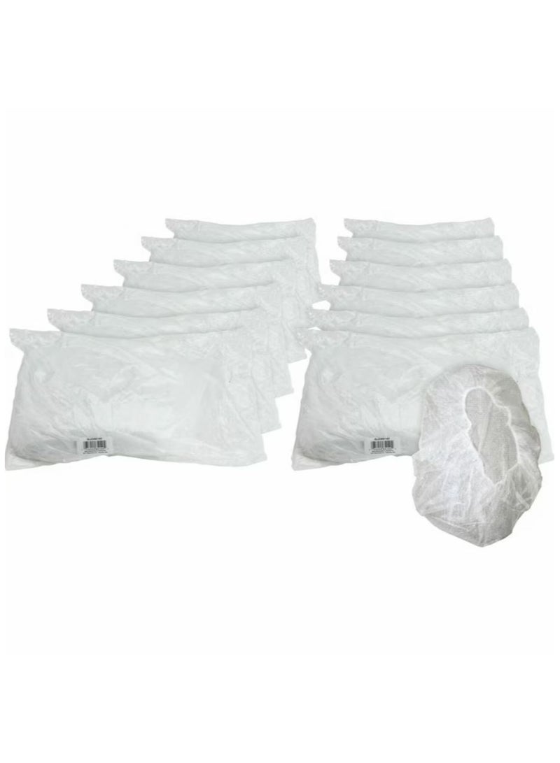Generic 2000-Pieces/ 20-Packs [100/Pack] 18 Inch White Hair Net - Disposable Bouffant Cap, Latex Free Head Cover for Medical, Food Service, Cooking, Kitchen, Tattoo, Tanning, and Salon Hairnet (BM-05) - Image 1