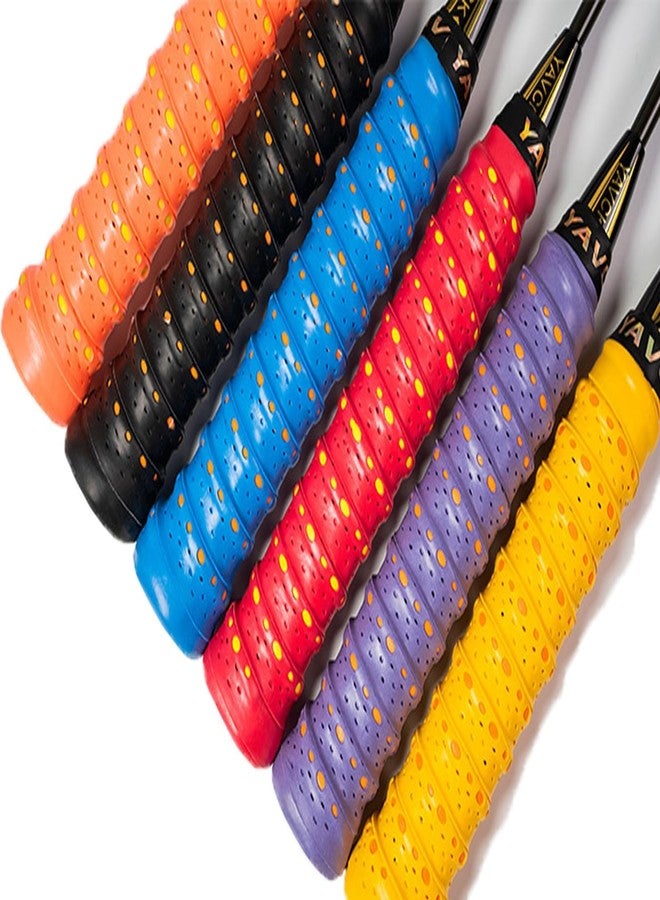 DIANZHU 6 Pieces Tennis Squash Badminton Pickleball Racket Overgrips Grip Tape for Anti-Slip and Absorbent Grip - Image 1
