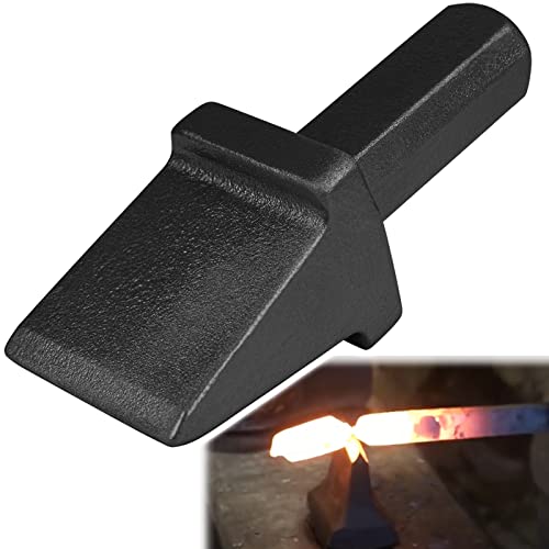 Sunluway Blacksmith Anvil Hardy Cutter Tool 3/4 inch Shaft Hot Cut Tool Blacksmith Anvil Forge Tool Shank Cutter (Black) - Image 1