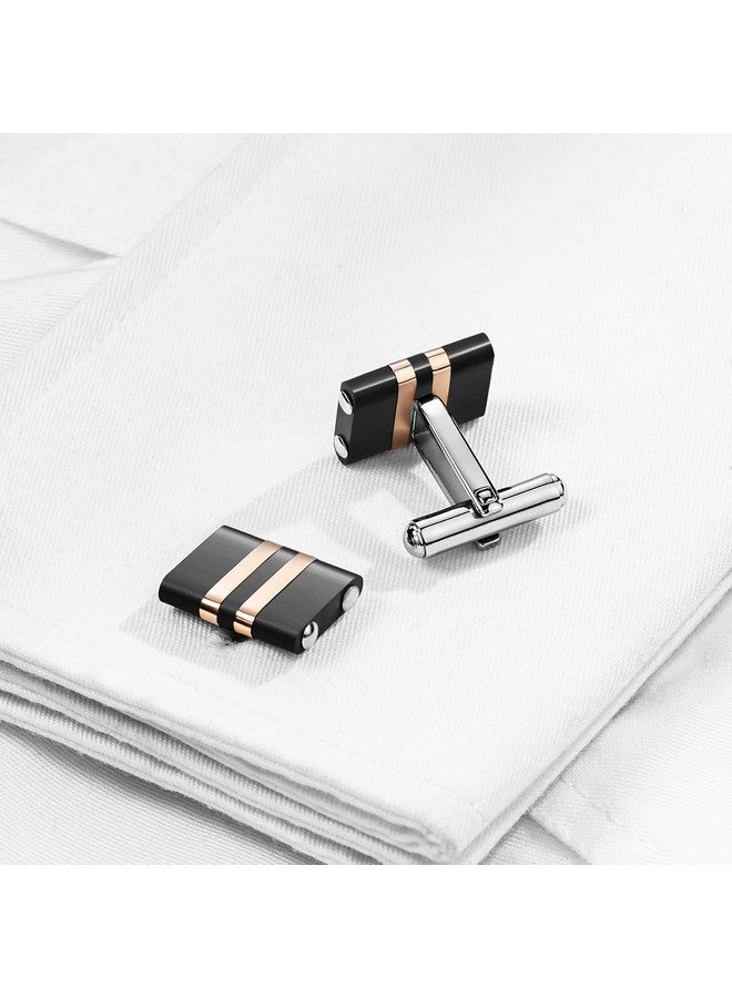 HAWSON Cufflinks For Men Handcrafted Carbon Fiber Cuff Links For Wedding Business And Daily Wear - Image 3
