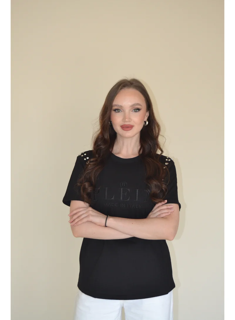 2TRENDY trendy black t-shirt