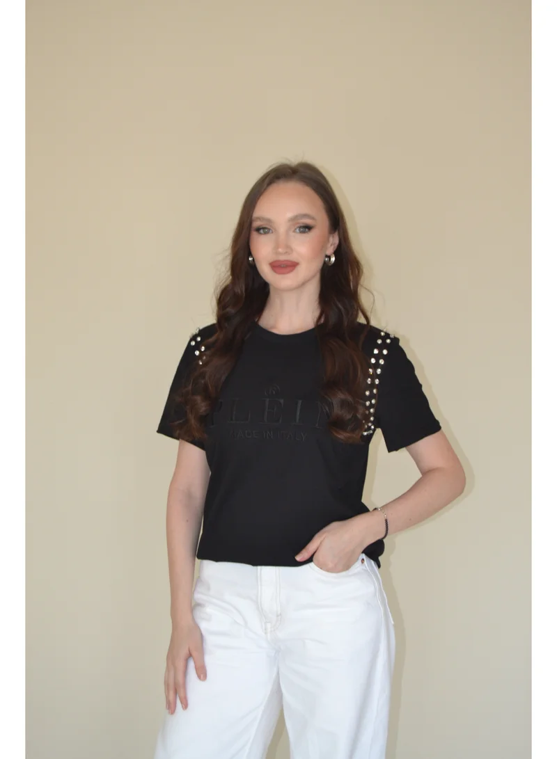 2TRENDY trendy black t-shirt