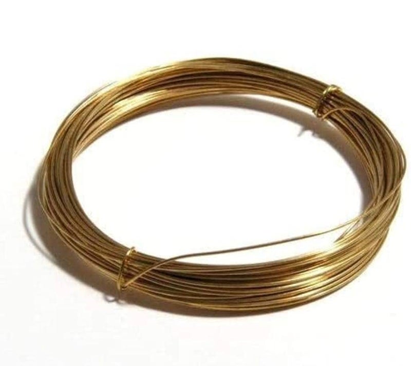 GREENARTZ® 33ft سلك نحاسي 20 Gauge / 0.9mm باللون الذهبي الطبيعي لصناعة الحرف والنماذج وصناعة المجوهرات - Image 1
