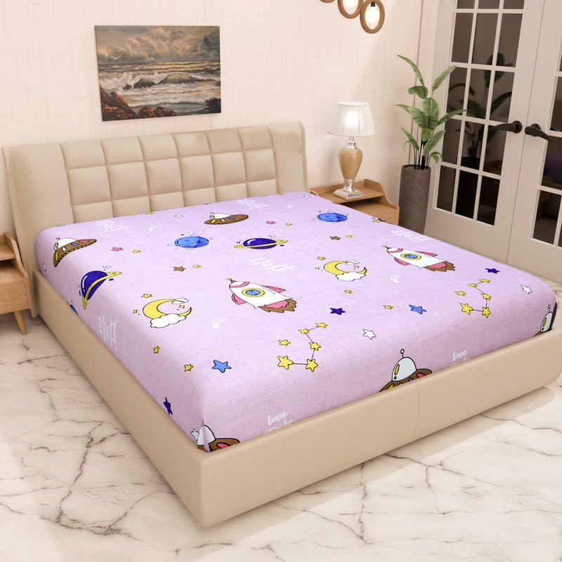 innovative edge Heavy Duty Waterproof King Mattress Protector - Washable & Breathable Bed Shield - Protection from Spills & Stains - Secure Fit Mattress Topper Cover - Pink Rocket - Image 1