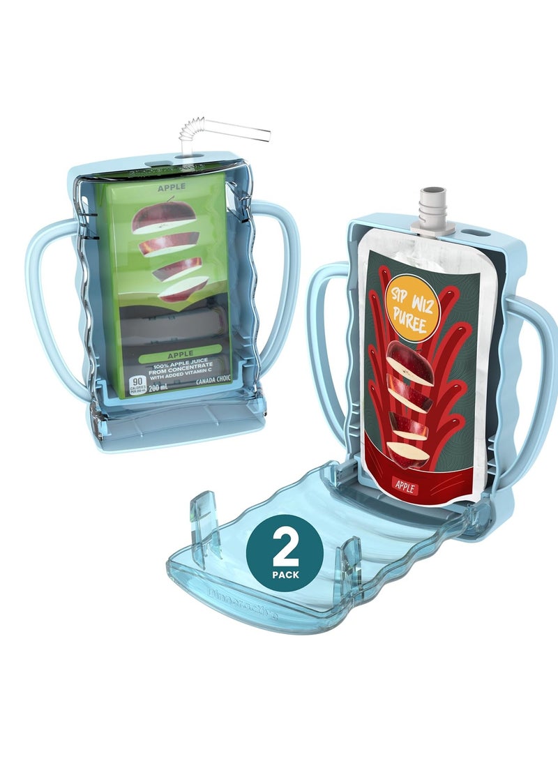 عام SIP Wiz - حامل حقيبة الطفل لا يوجد أكياس طعام حقيبة وذات صندوق عصير - مضاد للنسج الزبادي. - Image 1