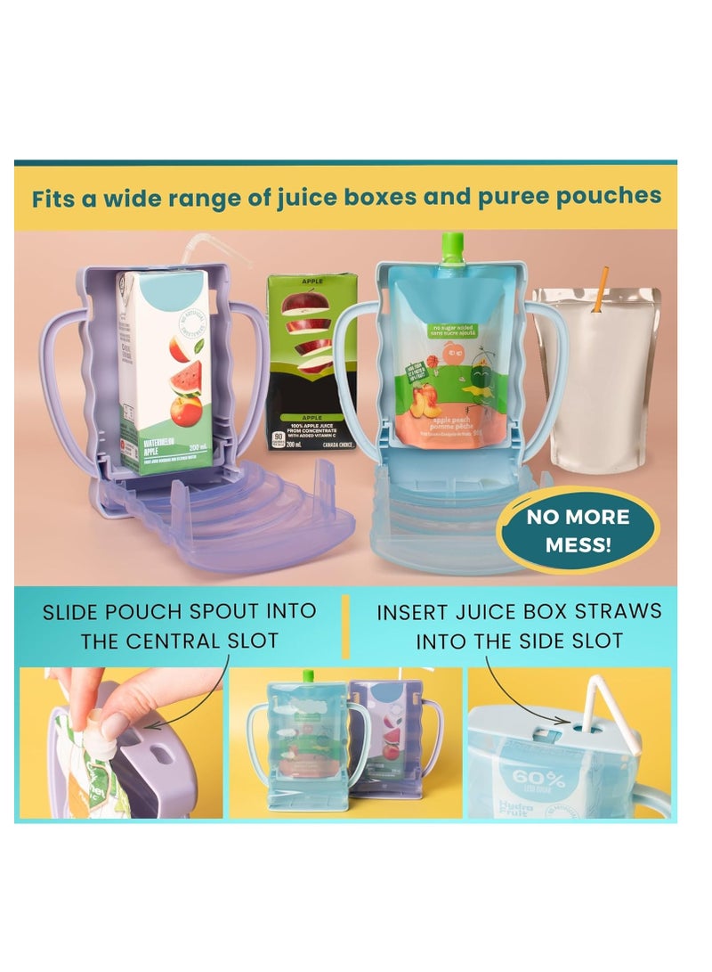 عام SIP Wiz - حامل حقيبة الطفل لا يوجد أكياس طعام حقيبة وذات صندوق عصير - مضاد للنسج الزبادي. - Image 4