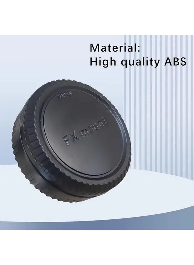 Black Camera Body Front Cover and Lens Rear Cap for Fujifilm X Series - Image 5