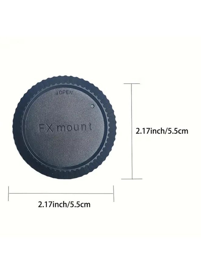 Black Camera Body Front Cover and Lens Rear Cap for Fujifilm X Series - Image 3