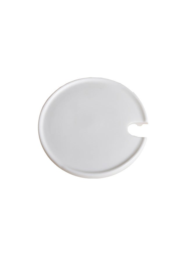 Ceramic Lid With Spoon Mouth Porcelain Lid Cup Cover Yomei-Color:Wide Mouth 16 Oz Black Matte Mark Porcelain Cap-Capacity:Porcelain Cover - Image 5