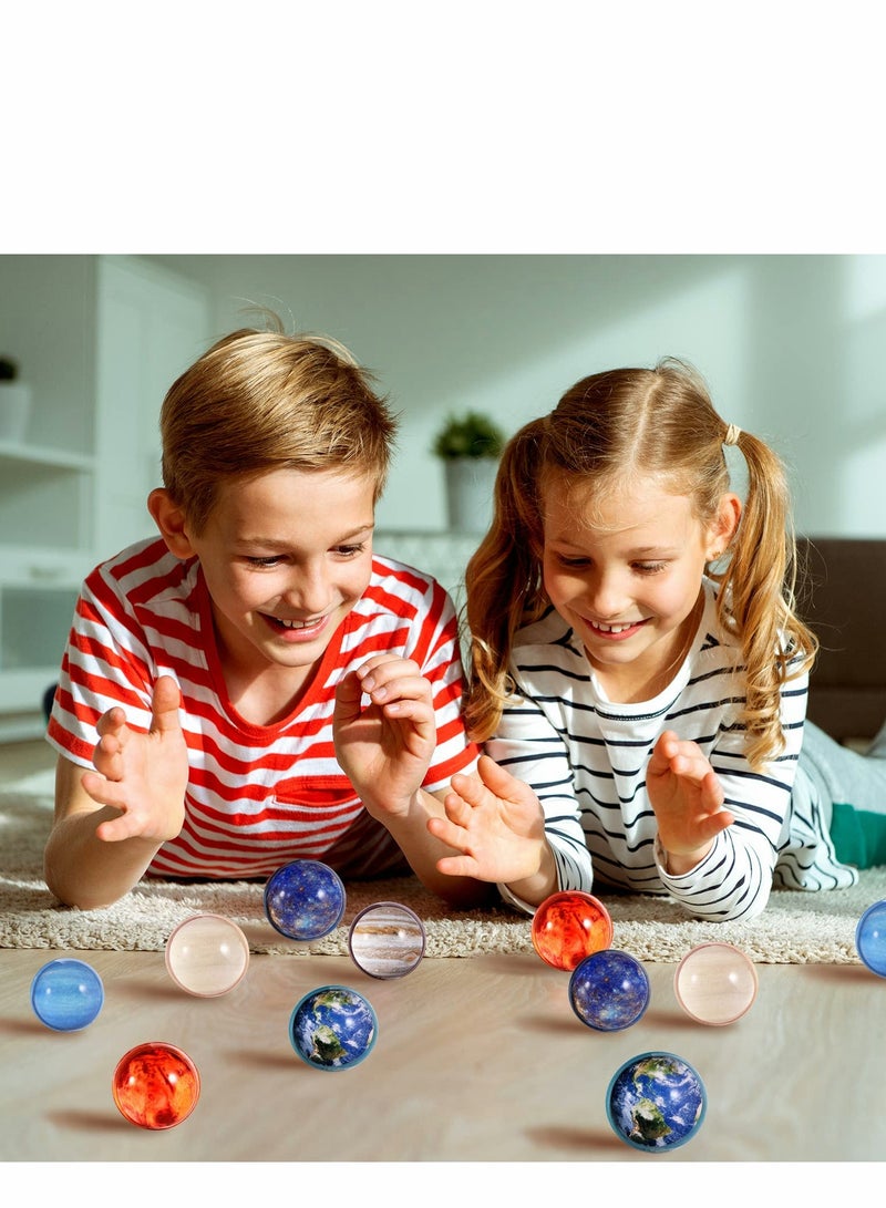 KASTWAVE Bouncy Balls, 24 PCS Space Solar System Eight Planets Themed for Kids Party Favors, Gift Bag Filling, 32mm - Image 5