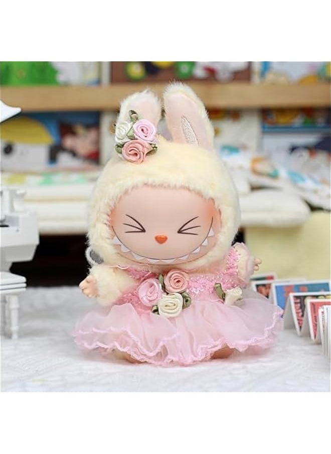 Arabest Luxurious Chic Apparel Set for 17cm Labubu Dolls, Premium Fashion Accessories, High-End Doll Outfit (Style I)  - Image 2