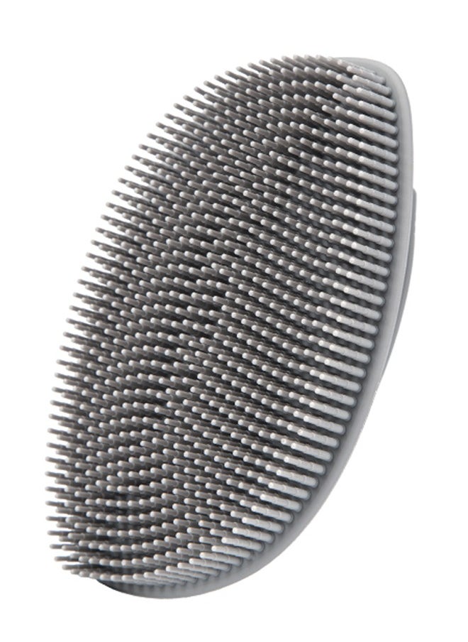 HieerBus - Silicone Body Scrubber Shower Body Brush , 1 Pack (Gray) - Image 1