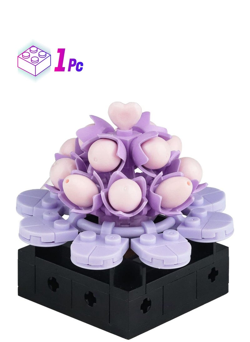 Excefore Succulents Plants Building Set, Plant Decor Building Set for Adults,  DIY Plant Building Blocks for Kids Adults, Home or Office Succulents Display  - Image 1