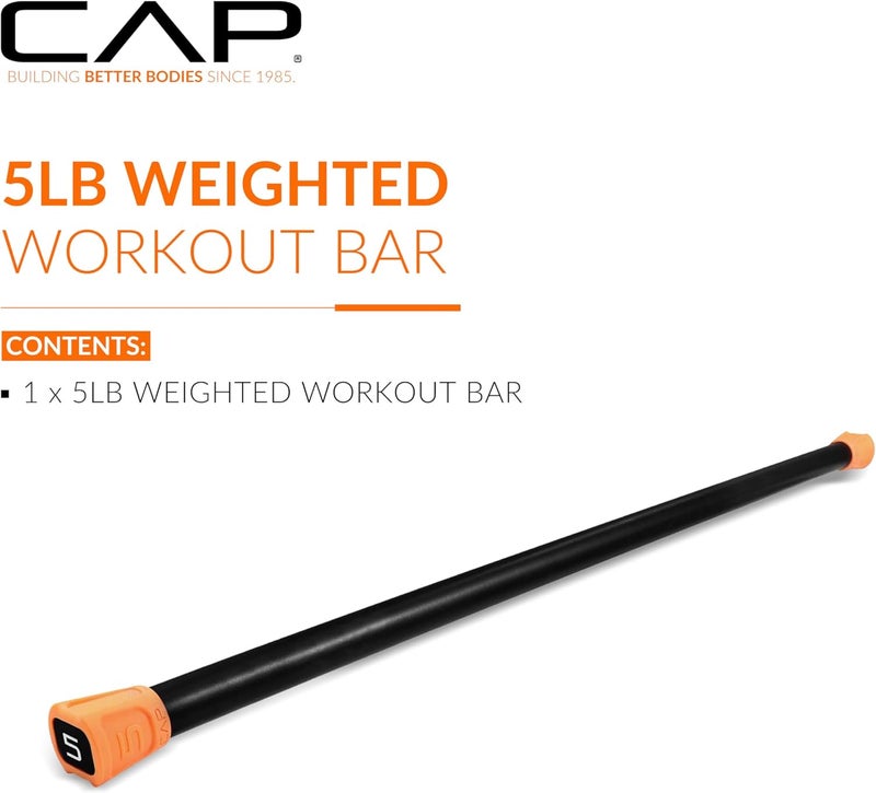 CAP Barbell Weighted Workout Bar | 5-20 lb | Multiple Options - Image 2