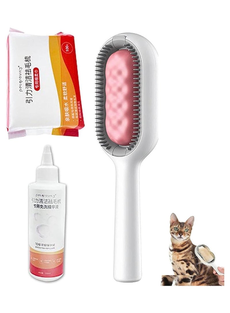general Cabbage Pet Sticky Brush - Cat Sticky Brush 2.0, Cat Brush Water, 4 in 1 Cleaning Brush Cat, Cat Brush Wipes, Wet Cat Brush - Image 1