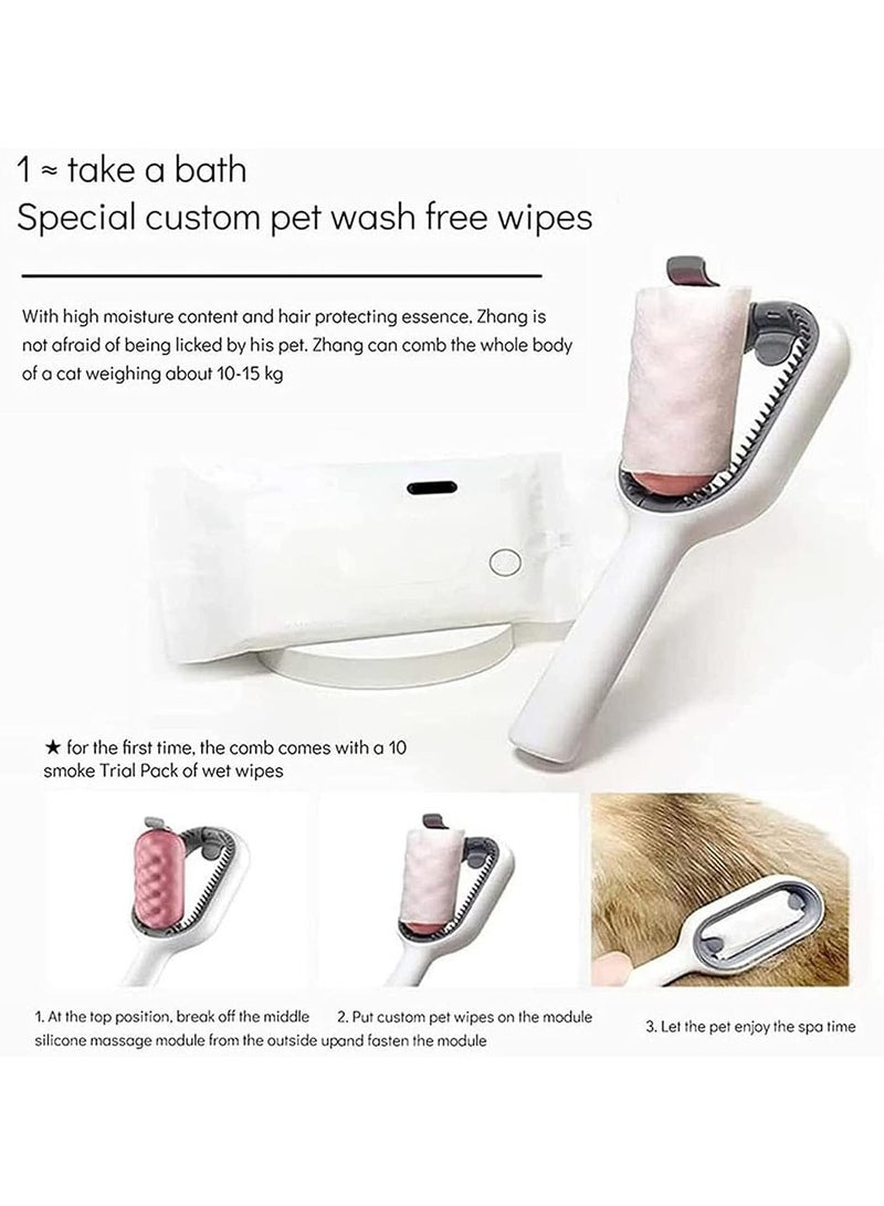 general Cabbage Pet Sticky Brush - Cat Sticky Brush 2.0, Cat Brush Water, 4 in 1 Cleaning Brush Cat, Cat Brush Wipes, Wet Cat Brush - Image 4