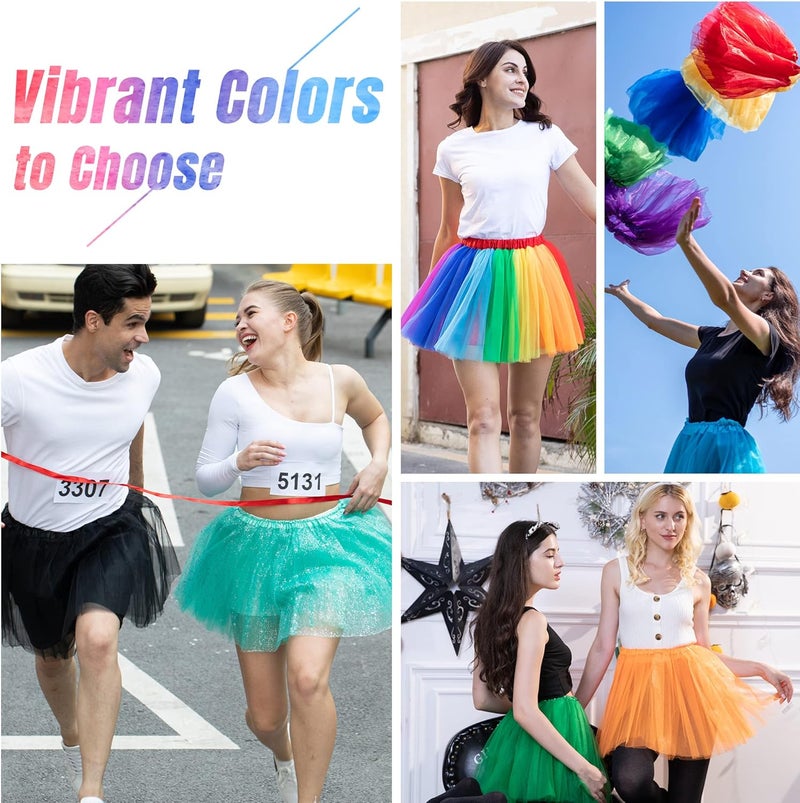 Simplicity Women's Adult Classic Elastic 3 or 4 Layered Tulle Tutu Skirt - Image 4