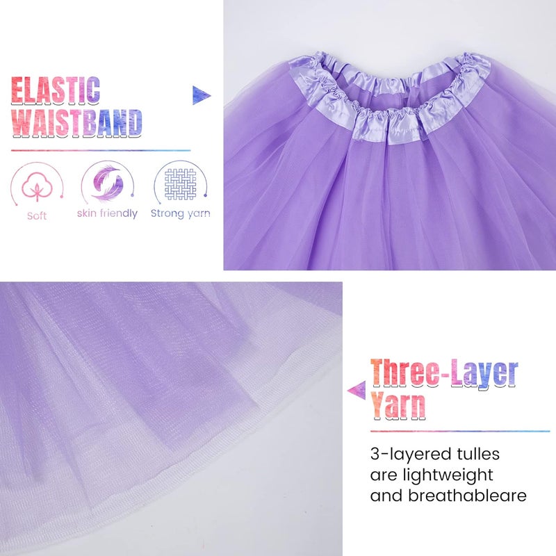Simplicity Women's Adult Classic Elastic 3 or 4 Layered Tulle Tutu Skirt - Image 3