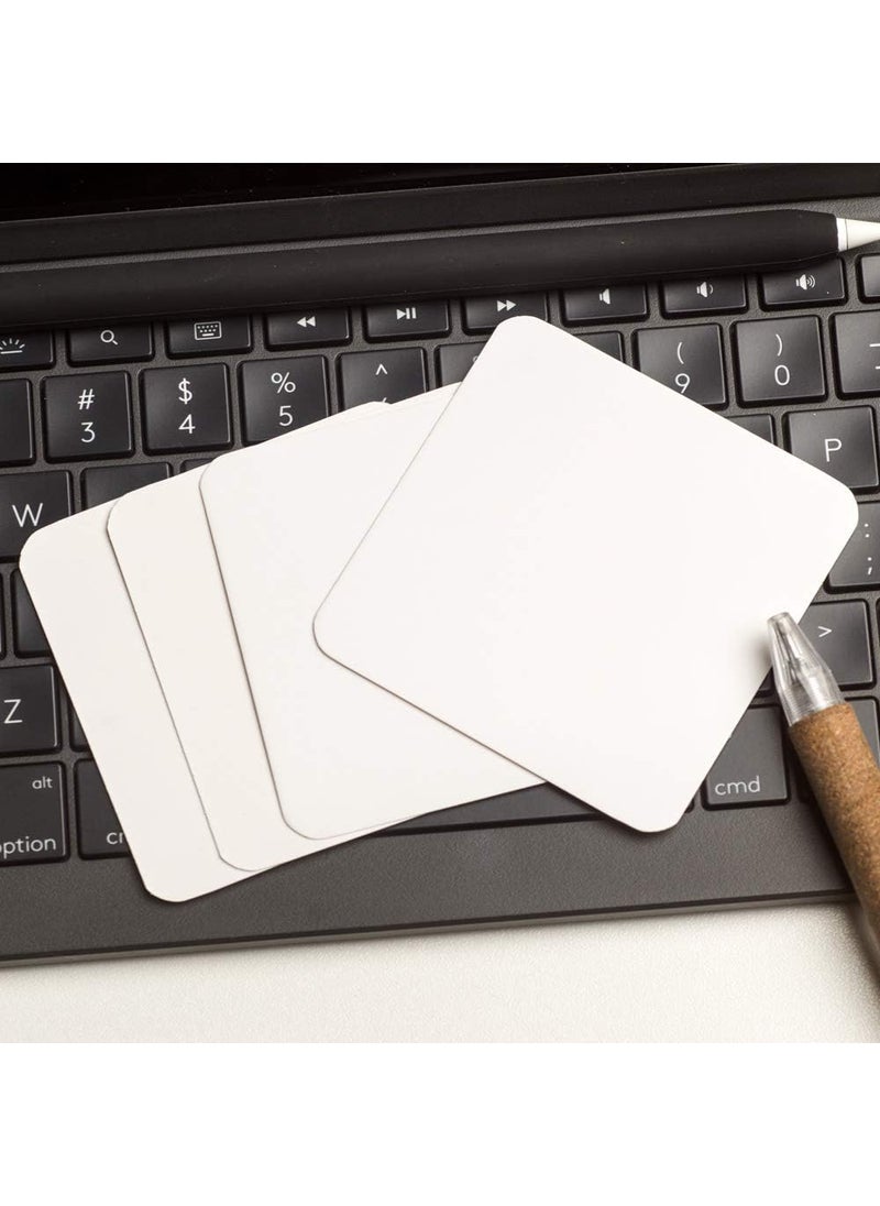 ZOOYOO ZOOYOO Blank Cardboard paper Message Card Business Cards Word Card DIY Tag Card 100 PCS 275 X 275 inch White  - Image 4