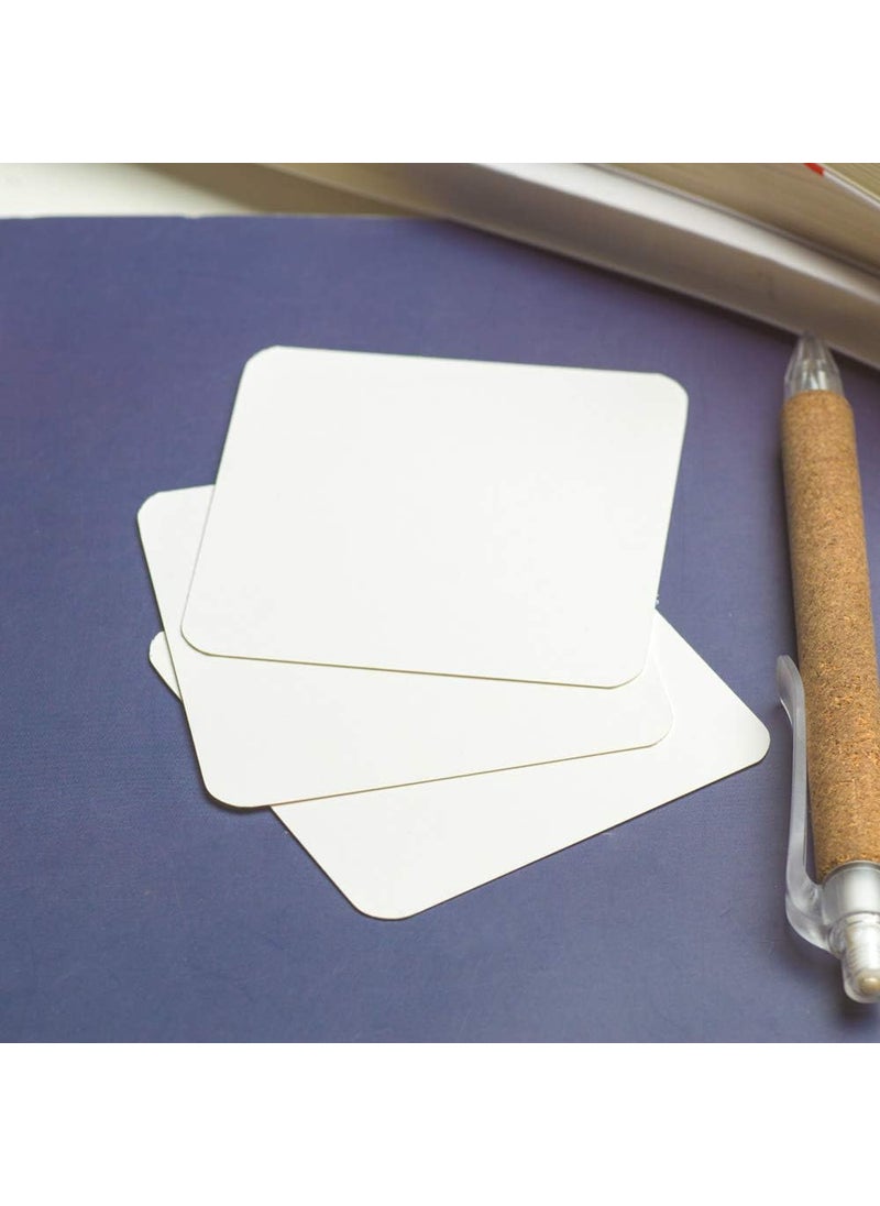 ZOOYOO ZOOYOO Blank Cardboard paper Message Card Business Cards Word Card DIY Tag Card 100 PCS 275 X 275 inch White  - Image 5