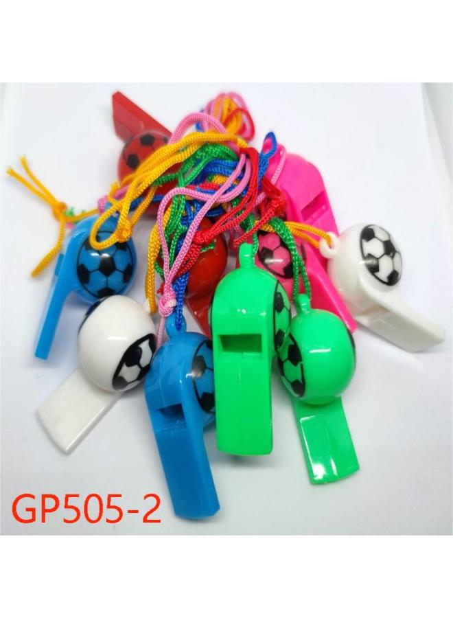 Direct Supply World Cup Football Whistle Party Sports Games Cheer Children's Toy Push Plastic Whistle-Color:GP505-2 - Image 2