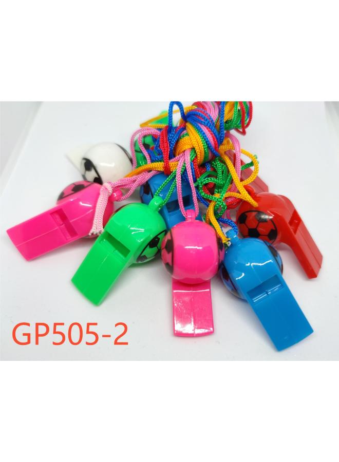 Direct Supply World Cup Football Whistle Party Sports Games Cheer Children's Toy Push Plastic Whistle-Color:GP505-2 - Image 1