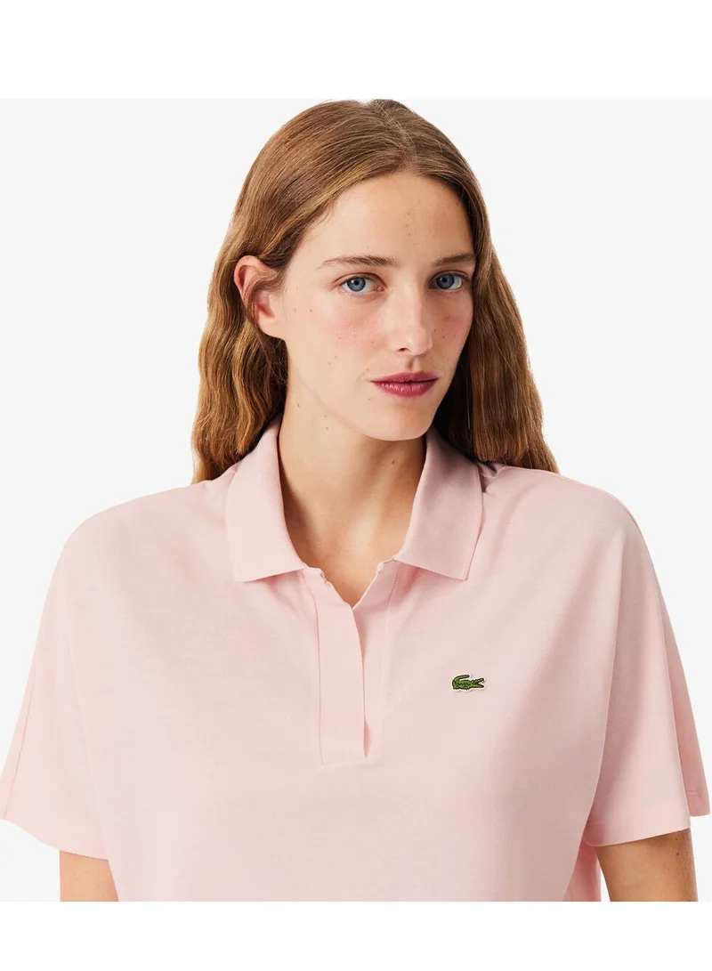 Lacoste  Relaxed Fit Fluid Pique Polo Shirt for Women | Best Price UAE