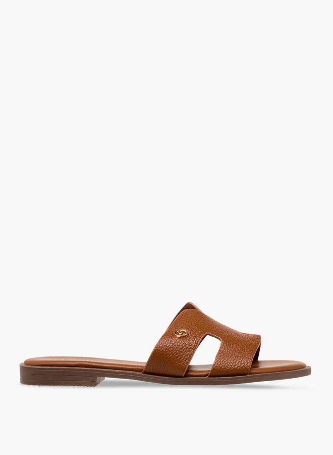 Celeste Women's Textured Slip-On Flat Sandals