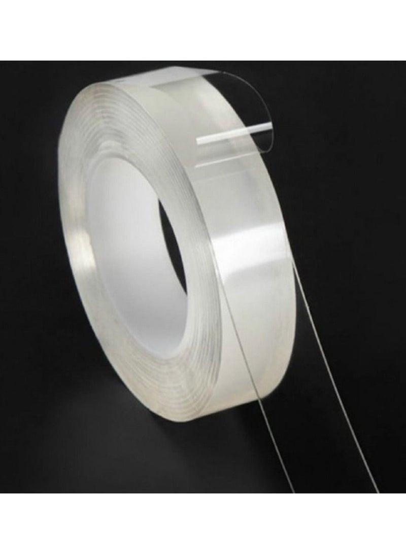 Double Sided Nano Adhesive Tape Clear 3CMX2MX2M Double Sided Tape Heavy Duty Nano Adhesive Tape for Walls, Carpets, And Posters Removable Reusable, Washable Tape - Image 2