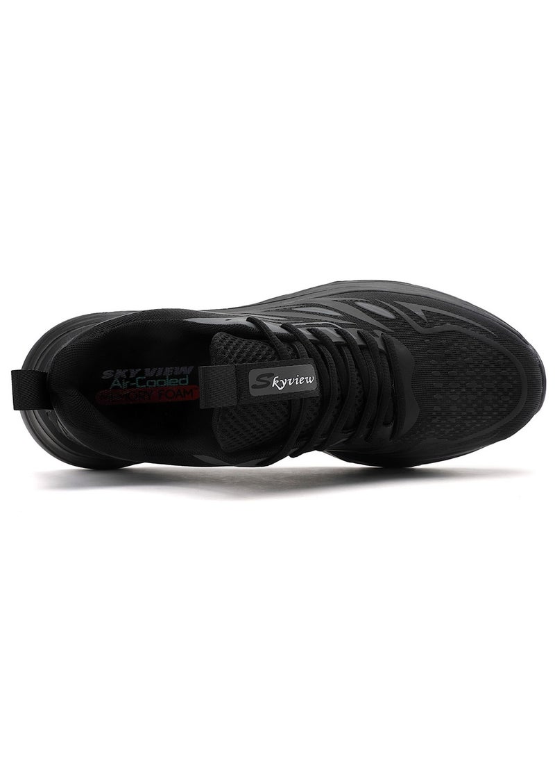 Sky View Athlesiure Men Running Shoes Men Casual Breathable Walking Shoes Sport Athletic Sneakers Gym Tennis Slip On Comfortable Lightweight Shoes Black  - Image 5