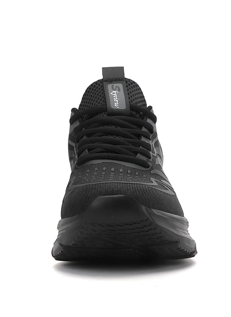 Sky View Athlesiure Men Running Shoes Men Casual Breathable Walking Shoes Sport Athletic Sneakers Gym Tennis Slip On Comfortable Lightweight Shoes Black  - Image 3